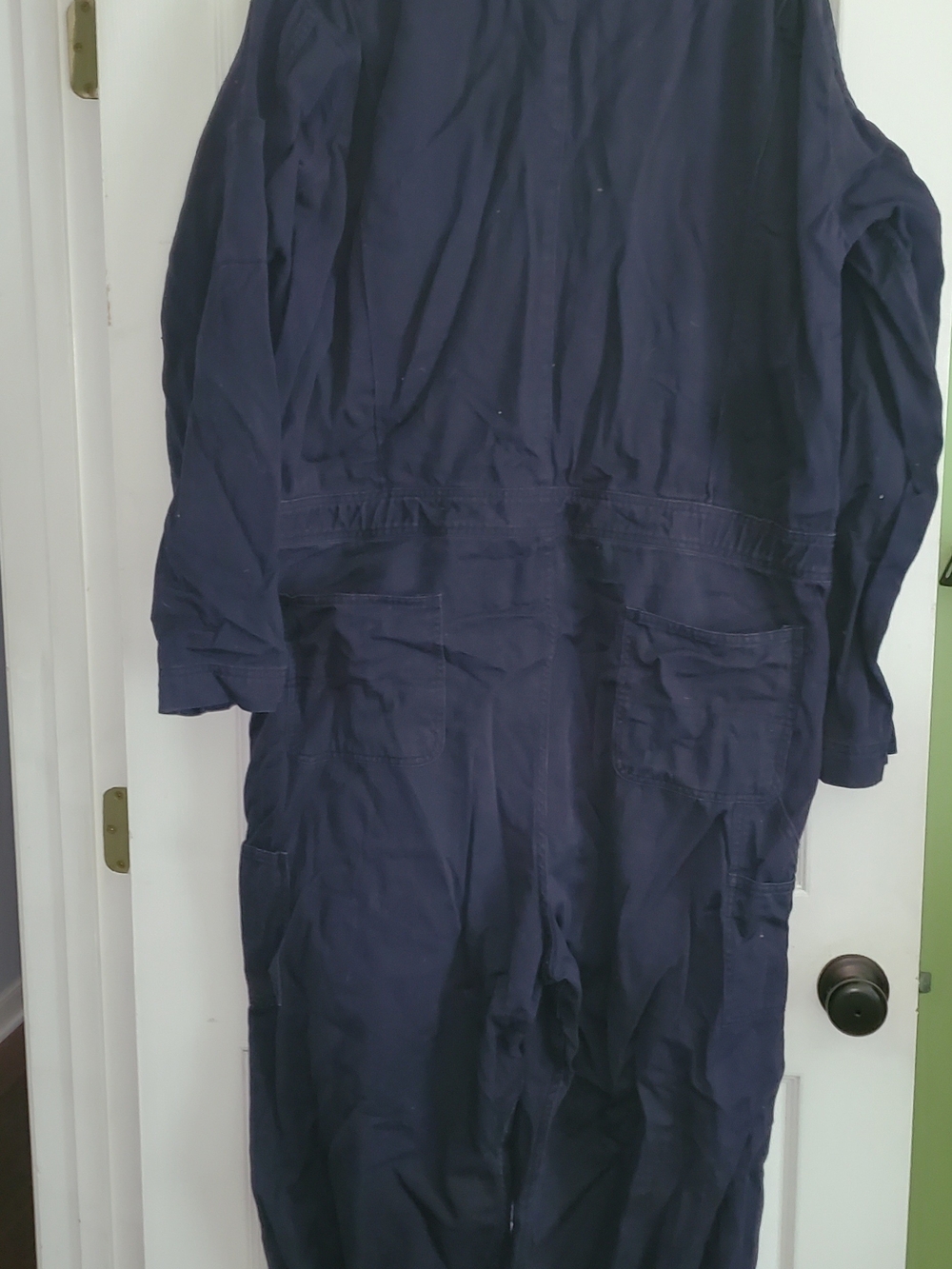 Carhartt Men's Navy Flame-Resistant Deluxe Coveralls - Picture 3 of 6
